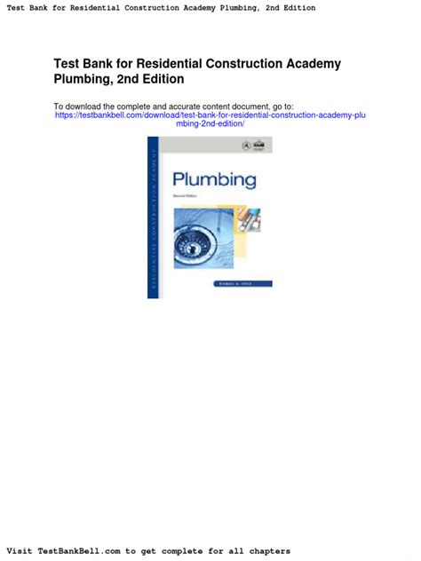 residential construction academy plumbing pdf Doc