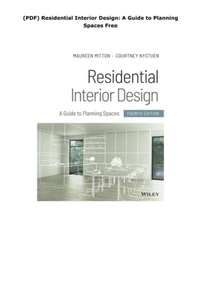 residential interior design a guide to planning PDF