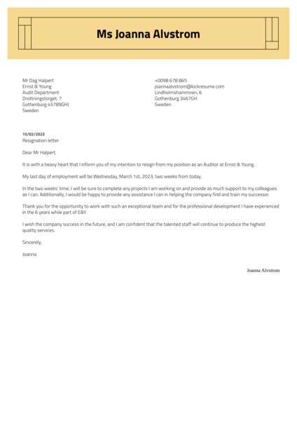 resignation letter ai generator