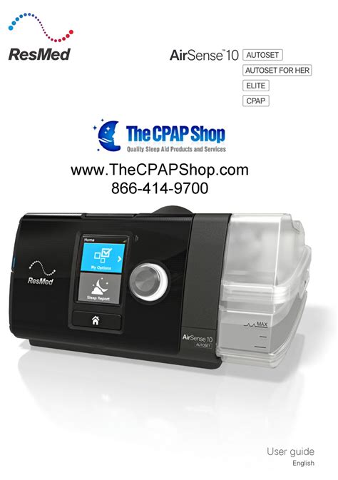 resmed s6 cpap machine manual PDF