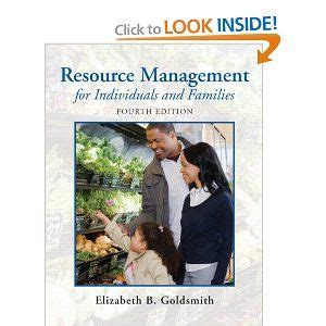 resource management for individuals and families 4th edition Reader