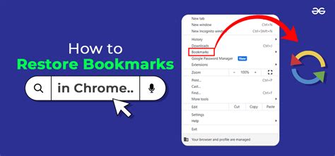 restore bookmarks