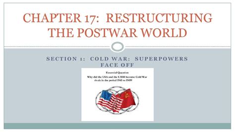 restructuring the postwar world chapter 17 worksheet PDF