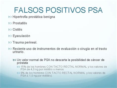 resultado normal de PSA