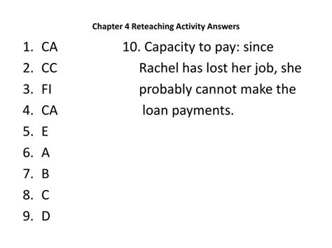 reteaching activity 4 answers Reader