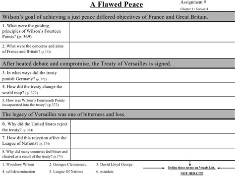 reteaching activity a flawed peace answers PDF