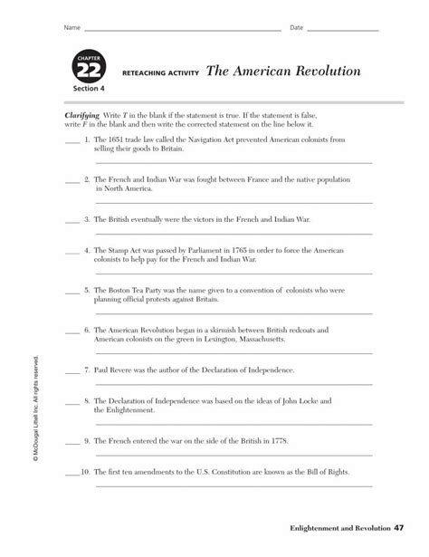 reteaching activity the american revolution answer key Kindle Editon