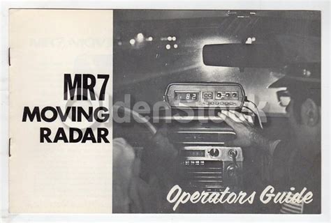 retired radar owners manuals Doc