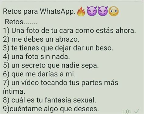 retos hot para WhatsApp