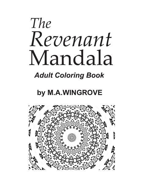 revenant mandala adult coloring book Reader