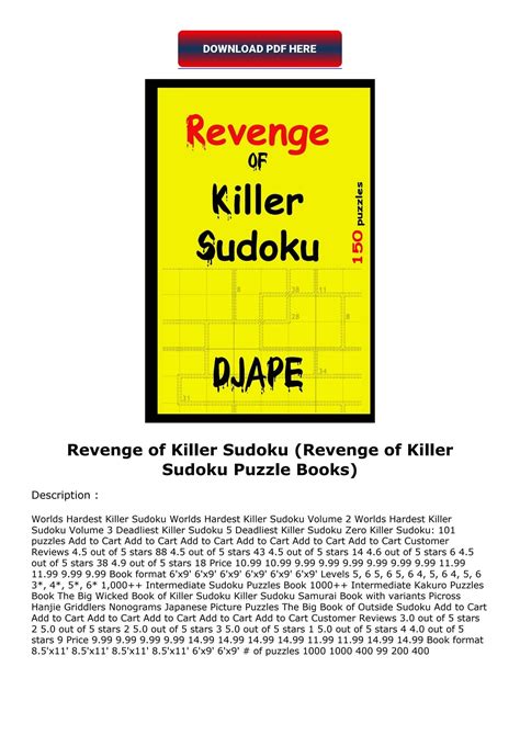 revenge of killer sudoku Doc