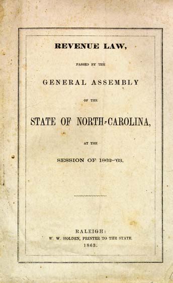 revenue laws general assembly carolina Kindle Editon