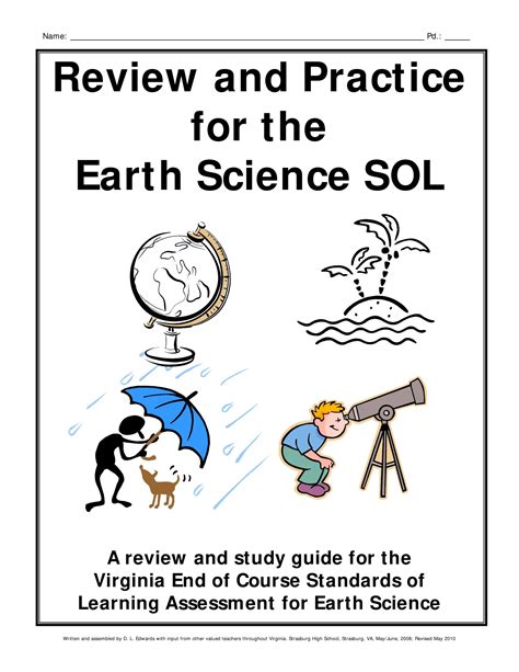 review and practice for the earth science sol Reader