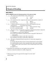 review chemical bonding section 3 answer key PDF