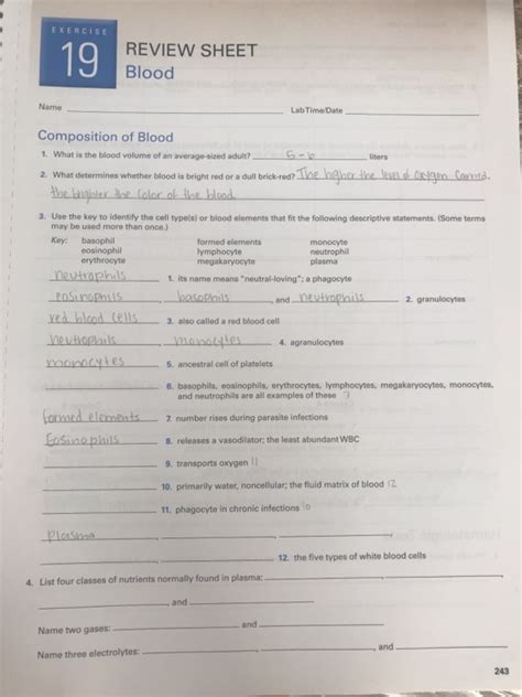 review sheet 19 answer key Reader