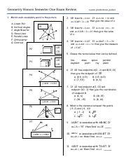 revised fall 2014 geometry honors semester one review Ebook Kindle Editon