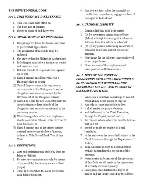 revised penal code pdf Epub