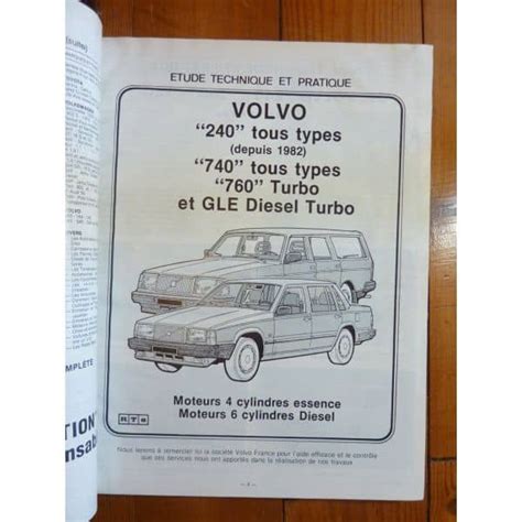 revue technique volvo 240740 760 technischeinformatie Doc