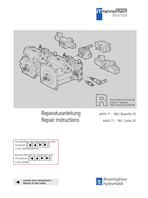 rexroth a4vg service manual PDF