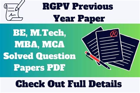 rgpv exam papers mtech Epub