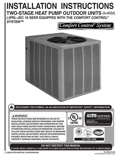 rheem 410a manual pdf PDF