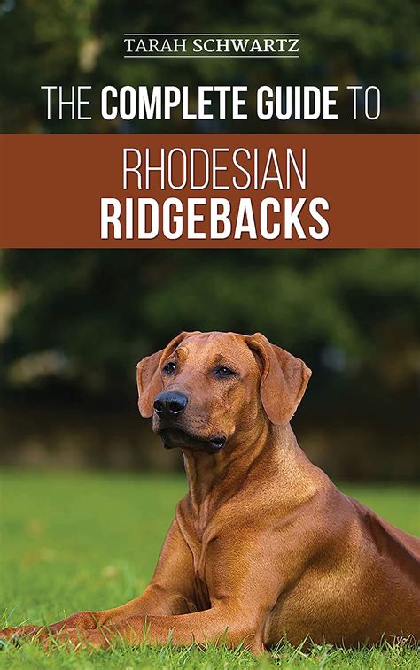 rhodesian ridgeback training guide book Epub