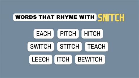 rhymes and snitch