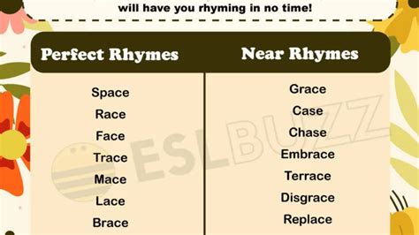 rhyming with place