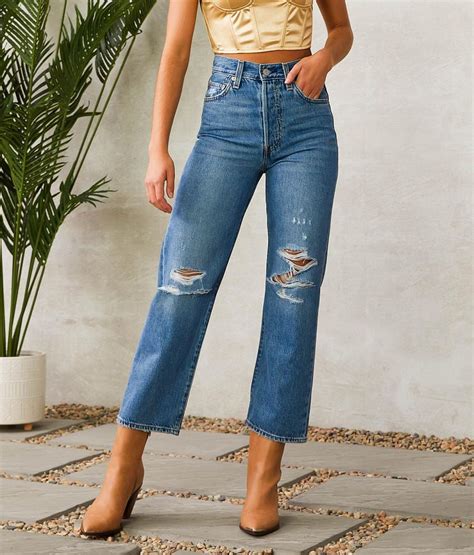 ribcage straight ankle women's jeans