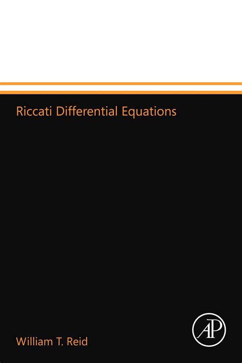 riccati differential equations by reid Reader