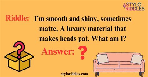 riddles with answers of sofa PDF