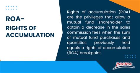 rights of accumulation