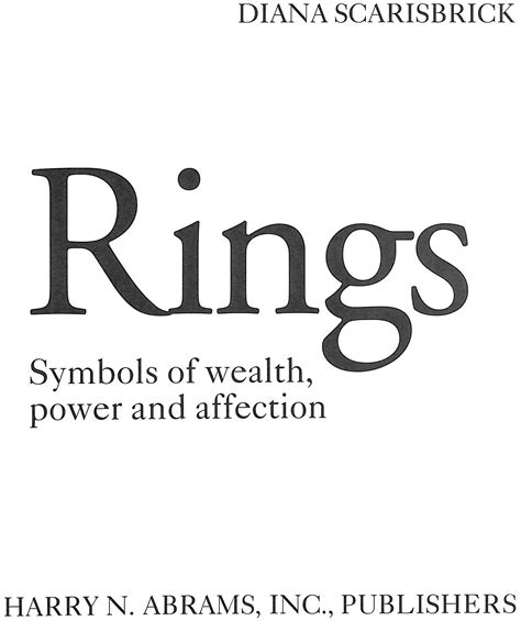 rings symbols of wealth power and affection Doc