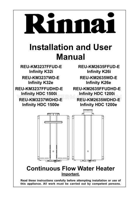 rinnai 431f user manual Doc