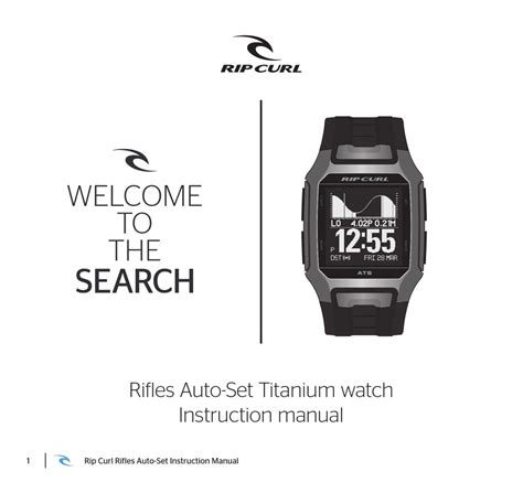 rip curl a1044 watches owners manual PDF