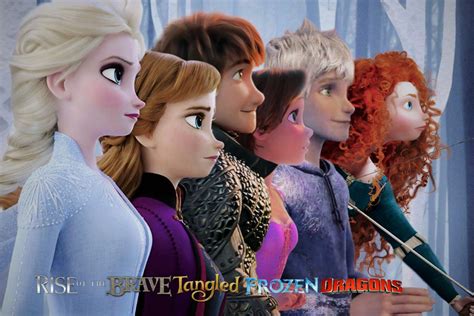 rise of the brave frozen tangled dragons