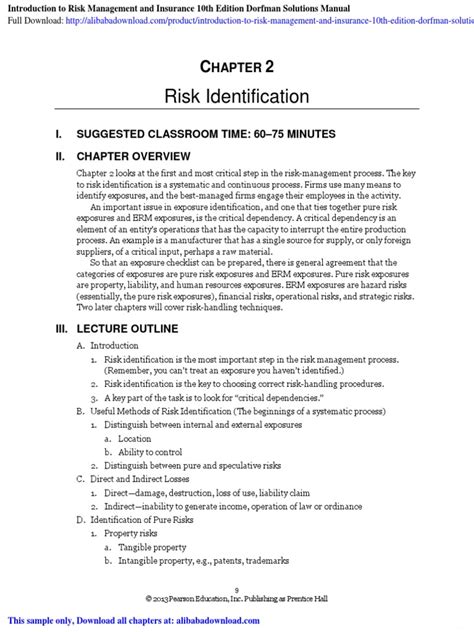 risk management and insurance 10th edition solution PDF