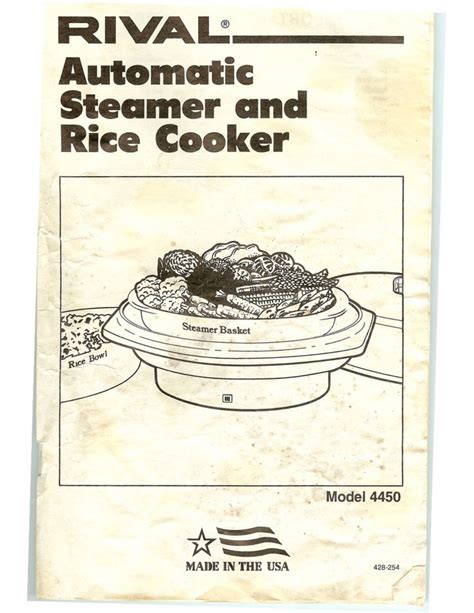 rival rice cooker manual Doc