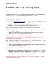 riverboat simulator activity sheet answers pdf search engine PDF