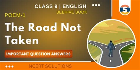 road not taken ncert questions and answers PDF