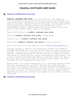 roadkill software user guide Kindle Editon