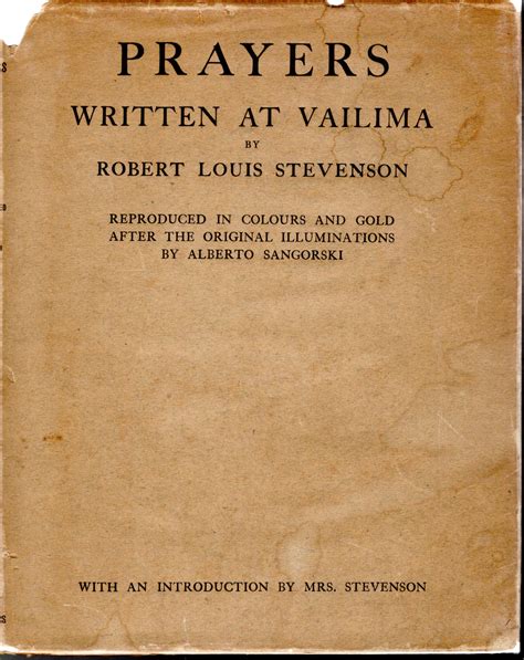 robert louis stevensons prayers written at vailima Reader