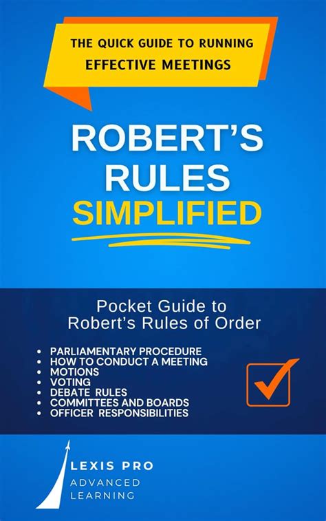 roberts rules of order pocket guide Reader