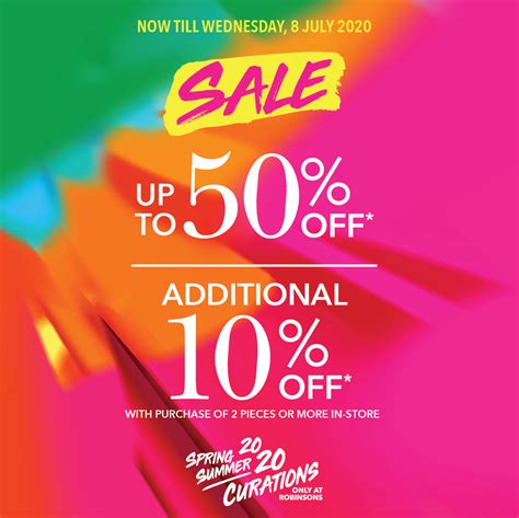 robinsons singapore sale 2020