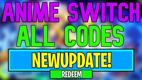 roblox anime switch codes