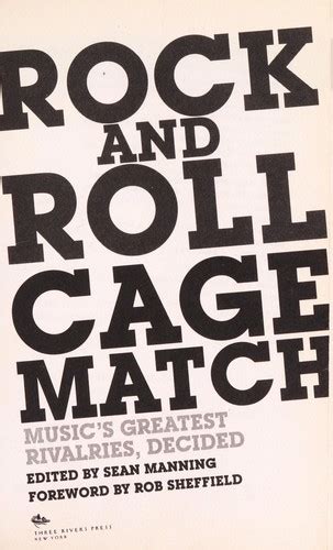 rock and roll cage match musics greatest rivalries decided Reader