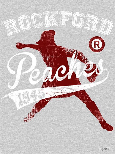 rockford peaches baseball shirt