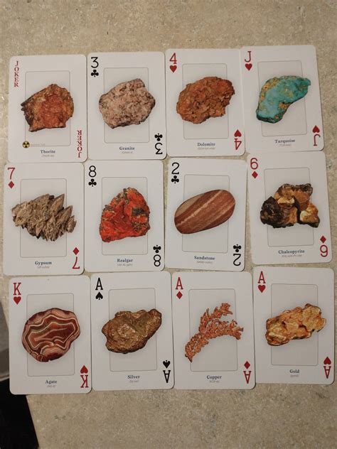 rocks and minerals playing cards Kindle Editon