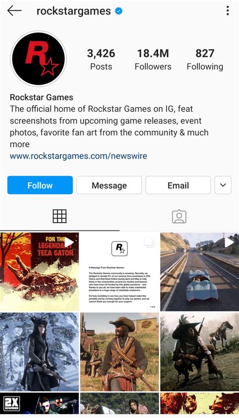 rockstar games instagram