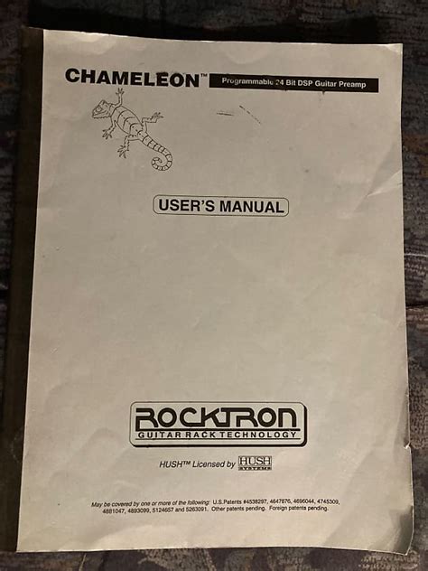 rocktron chameleon owners manual Reader